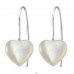 Heart - 925 Sterling Silver Plain Earrings A4S28366