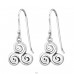 Strieborný Triskelion - Striebro 925 Náušnice bez kameňov A4S31410