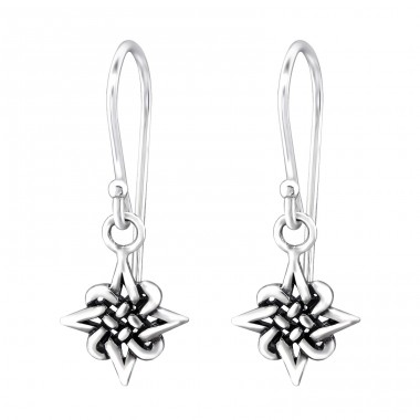 Celtic - 925 Sterling Silver Basic Earrings A4S31571
