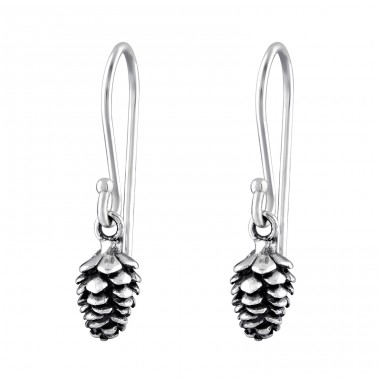 Cone - 925 Sterling Silver Basic Earrings A4S32154