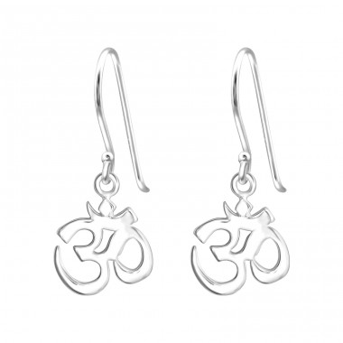 Om Symbol - Striebro 925 Náušnice bez kameňov A4S32167