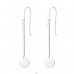 Geometric - 925 Sterling Silver Basic Earrings A4S37807