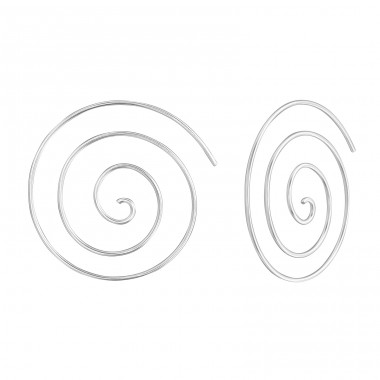 Spirală - Argint 925 Cercei argint fără pietre A4S38122