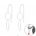 Geometric - 925 Sterling Silver Basic Earrings A4S39118