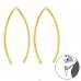 Golden Wire - 925 Sterling Silver Plain Earrings A4S39688