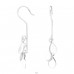 Triple Pear - 925 Sterling Silver Basic Earrings A4S39961