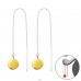 Round - 925 Sterling Silver Plain Earrings A4S40919