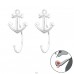 Anchor - 925 Sterling Silver Plain Earrings A4S43473