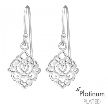 Filigranes Platin - Jewellery Silber 925 Ohrringe ohne Steine A4S44104