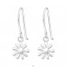 Hängende Blume - Schmuck Silber 925 Ohrringe ohne Steine A4S44329