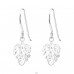 Leaf - 925 Sterling Silver Plain Earrings A4S44335