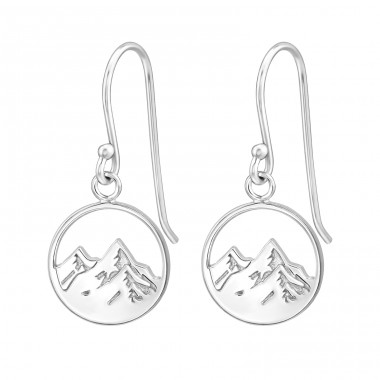 Góry 12mm - Srebro Próby 925 Kolczyki Bez Kamieni A4S50320