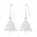 Ezüst Xmas Tree - 925 Ezüst Kő nélküli fülbevalók A4S8287