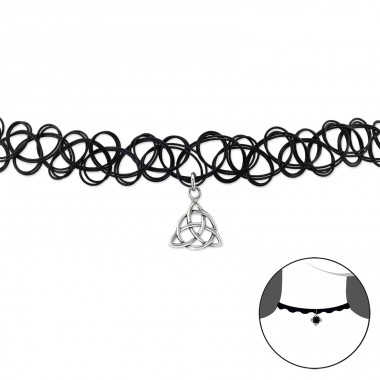 Keltský symbol - Šperkové Striebro 925 Chokers A4S32956