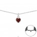 Heart - 925 Sterling Silver Chokers necklace A4S34699