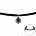 Slza - Zamat + Šperkové Striebro 925 Chokers A4S37128