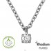 Dreptunghi 3mm cu diamant - Argint 925 Coliere Cu Diamante Create În Laborator  A4S51361