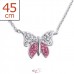 Trandafir Fluture Alb - Argint 925 Coliere bijuterii A4S19131