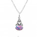 Oval Opal - 925 Sterling Silver Necklace with stones A4S23644