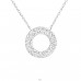 Round - 925 Sterling Silver Necklace with stones A4S26280