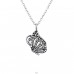 Butterfly - 925 Sterling Silver Necklace with stones A4S30451