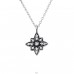 Antique Star - 925 Sterling Silver Necklace with stones A4S30455