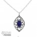 Antique - 925 Sterling Silver Necklace with stones A4S33002