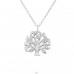 Tree of life - 925 Sterling Silver Necklace With Stones A4S35133