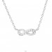 Infinity - 925 Sterling Silver Necklace with stones A4S35270