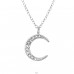 Moon - 925 Sterling Silver Necklace with stones A4S35448