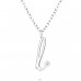 'i' - 925 Sterling Silver Necklace with stones A4S36578