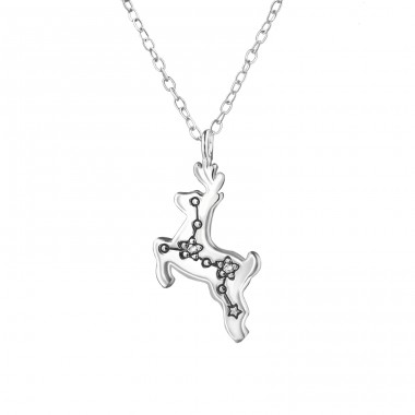 Constellation - 925 Sterling Silver Necklace with stones A4S36827