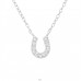 Horseshoe - 925 Sterling Silver Necklace with stones A4S37275