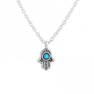 Hamsa - Argint 925 Coliere bijuterii A4S38250