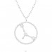 Cancer Zodiac Sign - 925 Sterling Silver Necklace with stones A4S38841