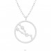Taurus Zodiac Sign - 925 Sterling Silver Necklace with stones A4S38842
