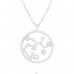 Sagittarius Zodiac Sign - 925 Sterling Silver Necklace with stones A4S38843