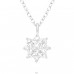Sparkling - 925 Sterling Silver Necklace with stones A4S38846