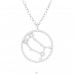 Gemini Zodiac Sign - 925 Sterling Silver Necklace with stones A4S38847