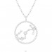 Scorpio Znak Zodiaku - Srebro próby 925 Naszyjniki zdobione kamieniami A4S38851