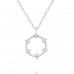 Wreath - 925 Sterling Silver Necklace with stones A4S39784