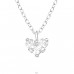Srdce - Stříbro 925 Náhrdelníky s kameny A4S39786