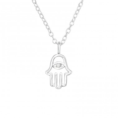 Hamsa - Argint 925 Coliere bijuterii A4S40206