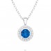 Sparkling - 925 Sterling Silver Necklace with stones A4S40255