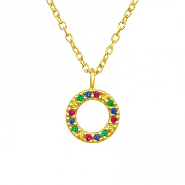 Cerc multicolor - Argint 925 Coliere Bijuterii A4S40897