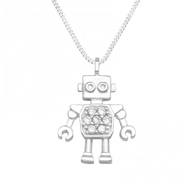 Robot - Striebro 925 Náhrdelníky s kameňmi A4S41248