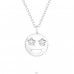 Star-Struck Emoji - 925 Sterling Silver Necklace with stones A4S42874