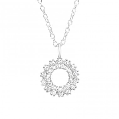 Soare cu zirconiu - Argint 925 Coliere Bijuterii A4S43055