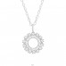 Round - 925 Sterling Silver Necklace with stones A4S43055