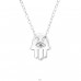 Hamsa - Striebro 925 Náhrdelníky s kameňmi A4S43489